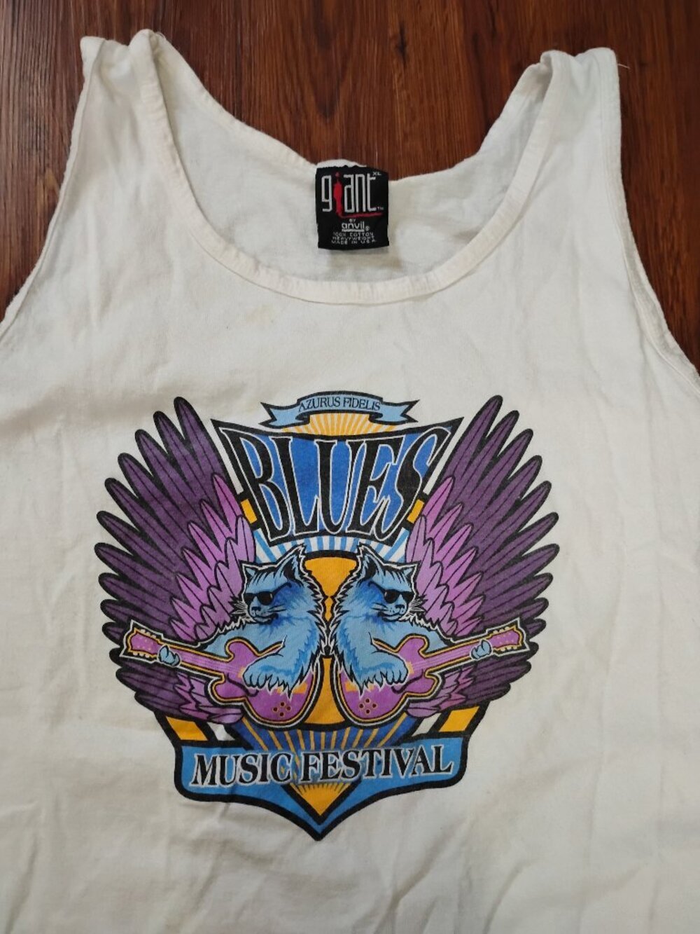Vintage Azurus Fidelis Blues Music Festival Tank Top